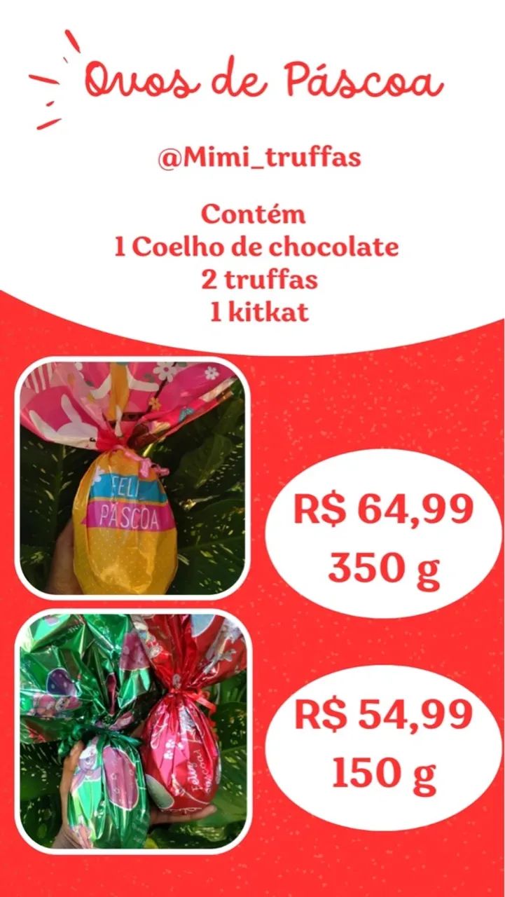  CHOCOLATES ARTESANAIS - FAÇA SUA ENCOMENDA PARA A PÁSCOA! ?  - Foto 3