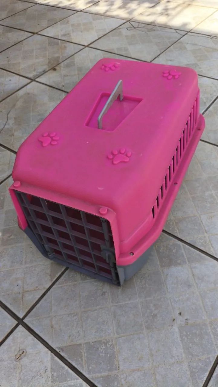 Casinha para transportar pets.