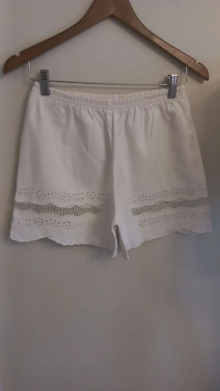 Short de renda branco Ceará Rendeiras Ceará 