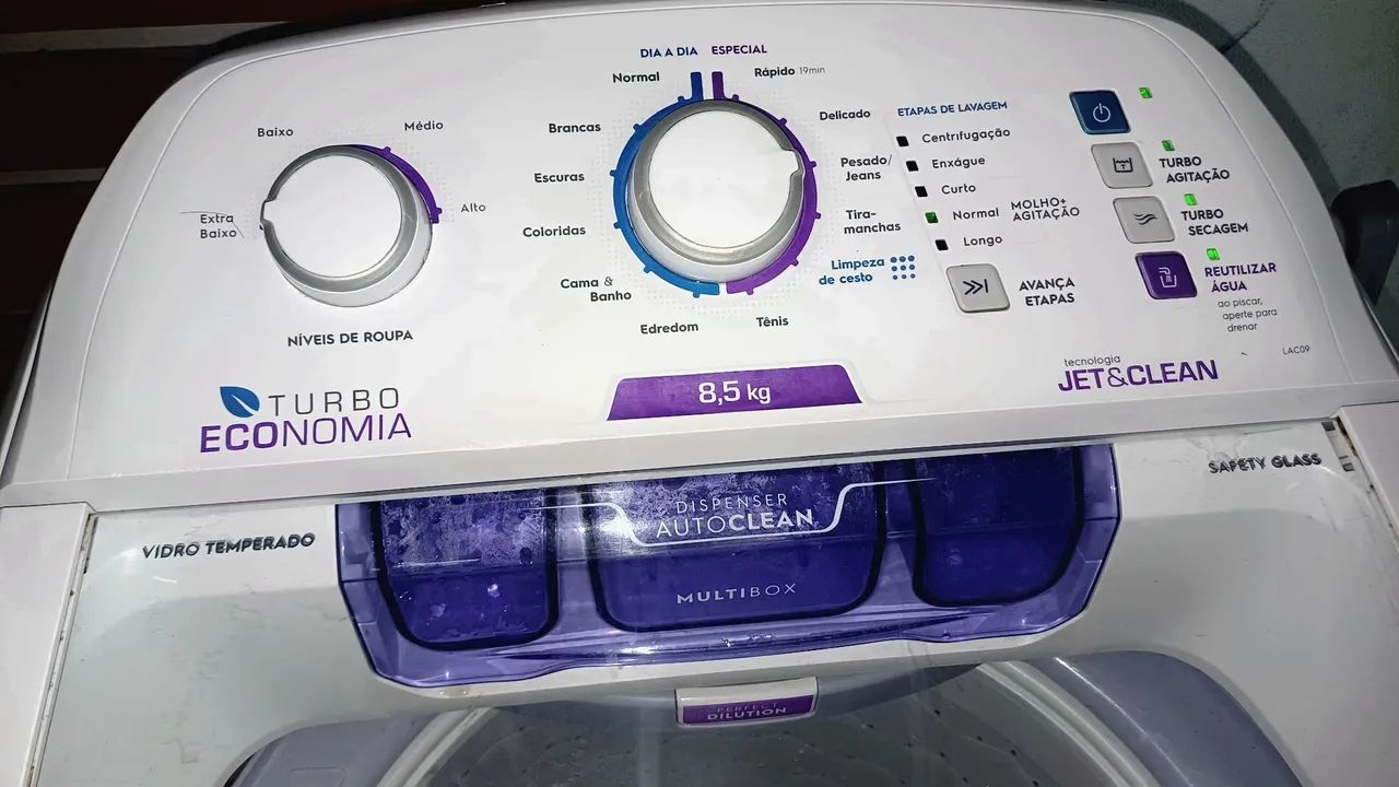 Máquina de Lavar Roupa Electrolux  Turbo Economia / totalmente perfeita  - Foto 6