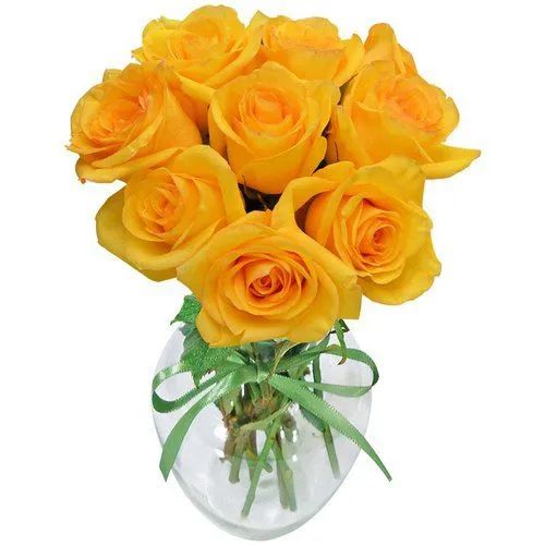 Buquê de Rosas Amarelas - 9 Flores