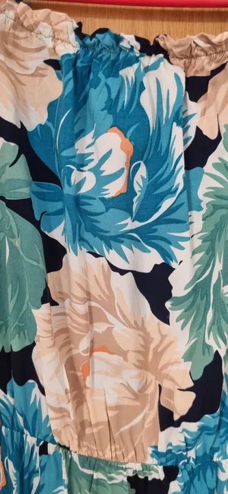 Vestido Floral Longo Off Shoulder - Foto 3