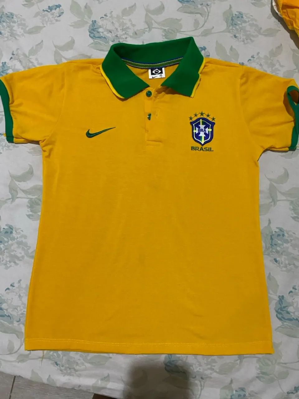 Camisa Polo Nike Brasil Amarela - Foto 2