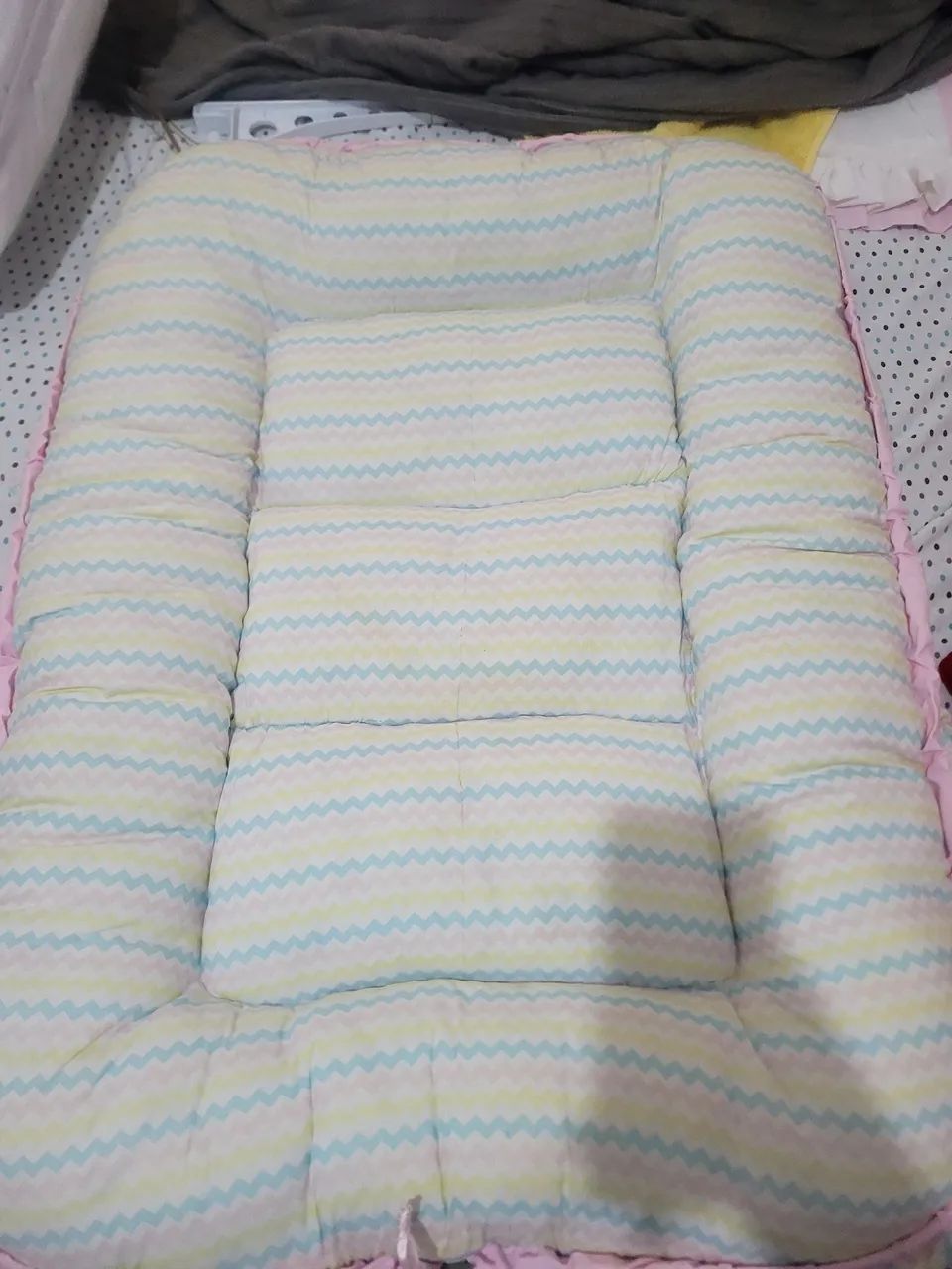 Ninho Redutor de Berço Rosa Bebê Conforto - Foto 4