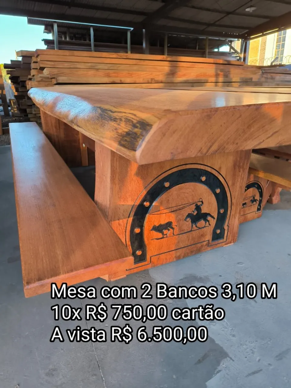 Mesa Madeira Maciça Jogo