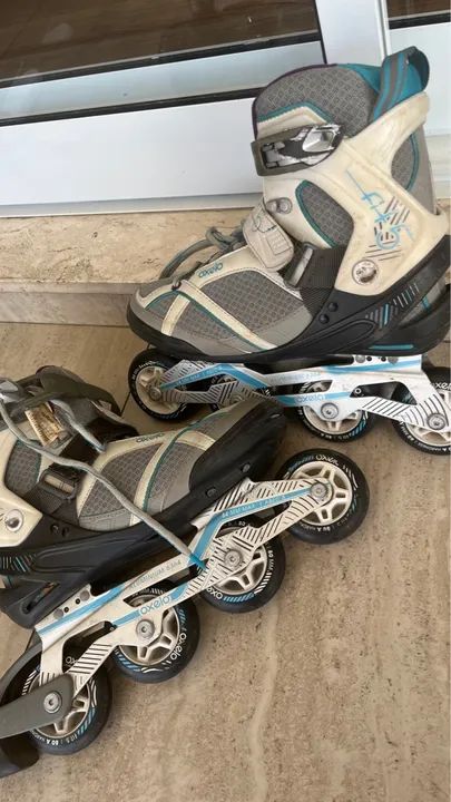 Patins Inline Aluminum 6364 Feminino 2018 Ajustável 80 mm roda - Foto 4