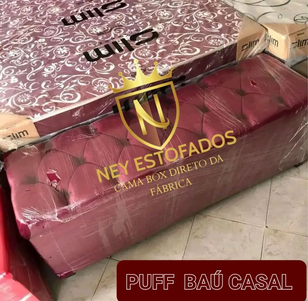 Cama Boxe  Cabeceira com Baú - Ney Estofados - Foto 2
