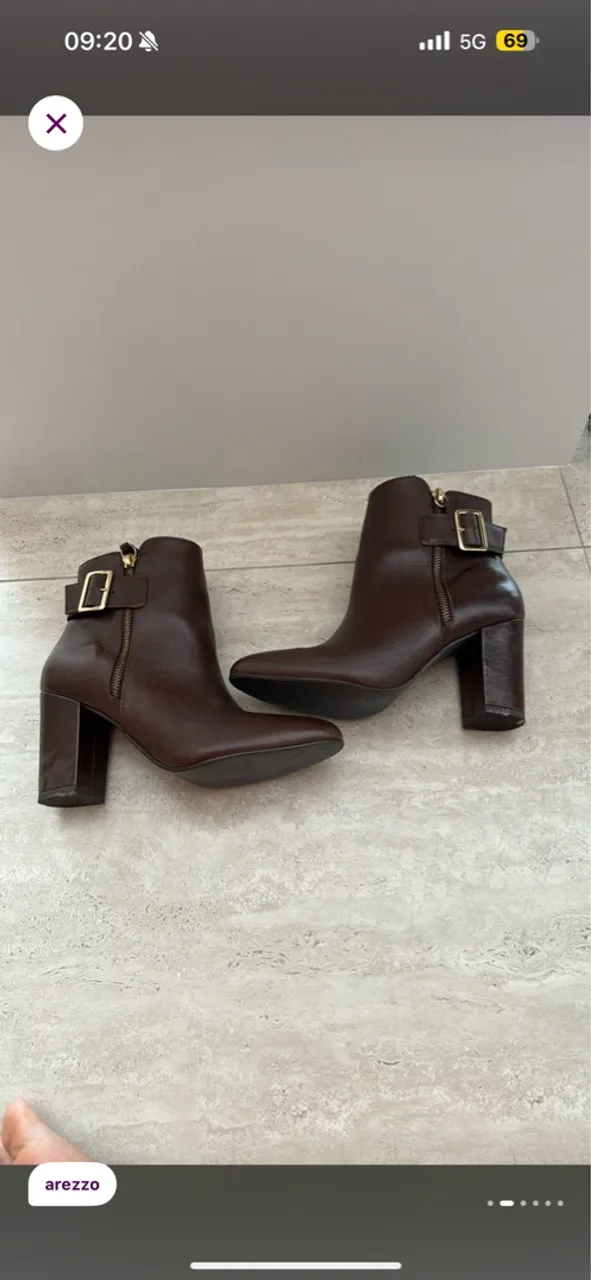 Bota Arezzo Marrom perfeito estado
