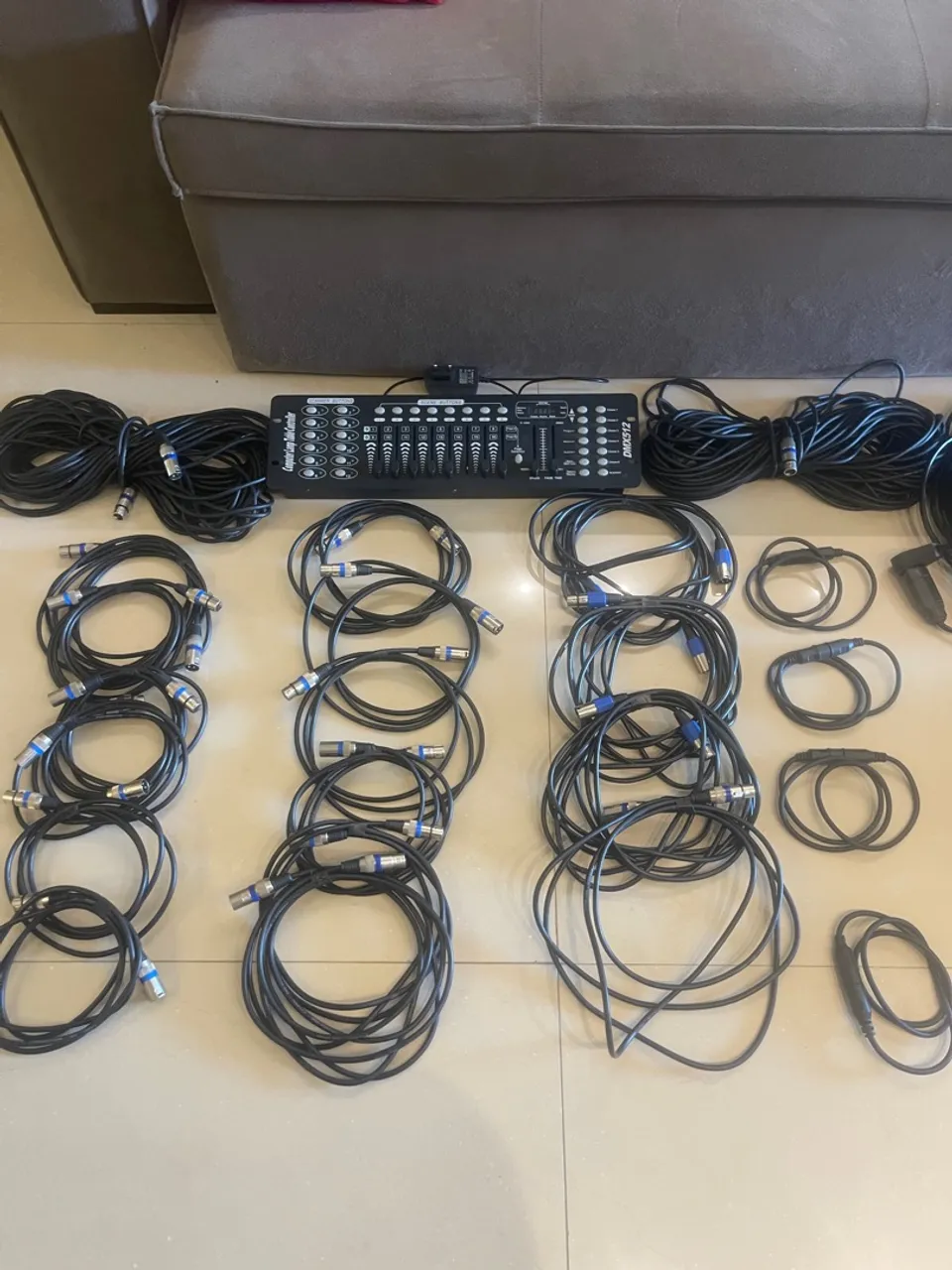 Super kit cabos DMX e EXTENSÕES
