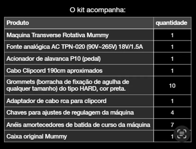 Máquina Tattoo Mummy Transverse + Fonte e acessórios  - Foto 6