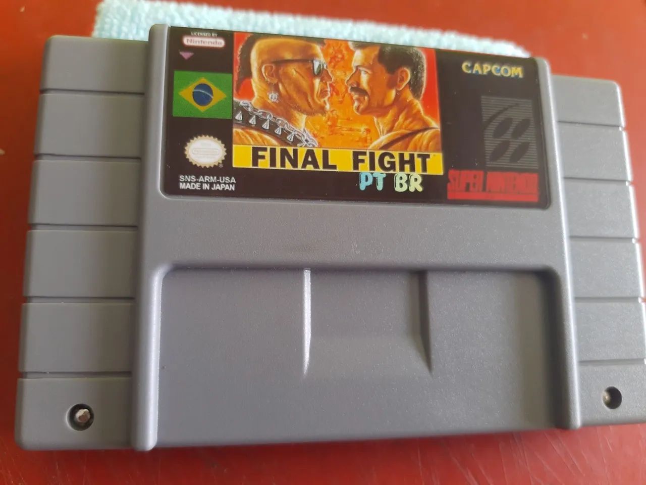 Final fight em português pcb original, cartucho repro. - Foto 2