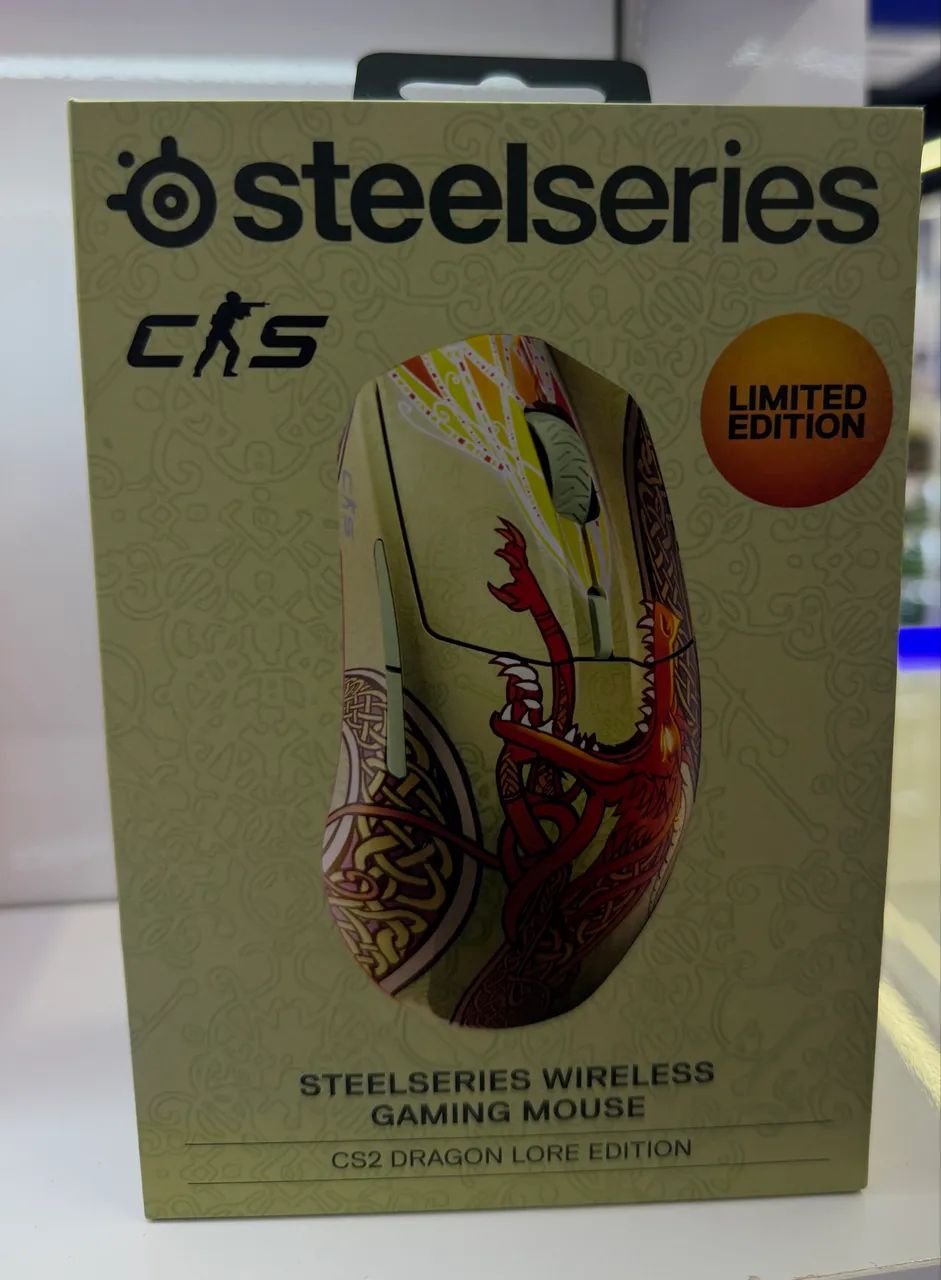 Mouse e mousepad steelseries edição limitada cs2 - Foto 2