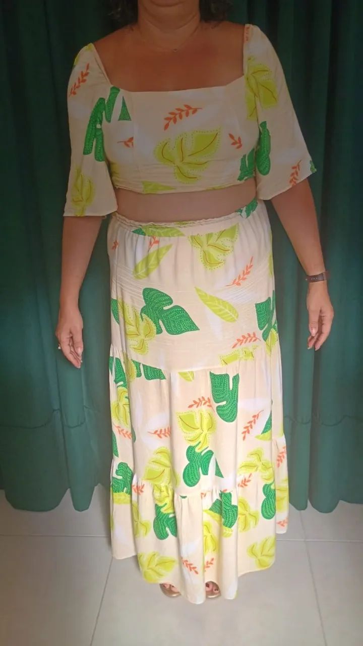 Conjunto Saia e Cropped, Tamanho G - DESAPEGO - Foto 2
