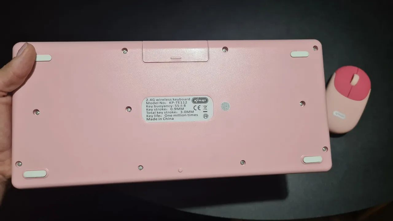 Kit Teclado e Mouse Rosa - Foto 5