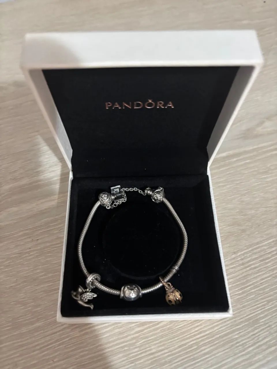 Pulseira Pandora Original com Berloques - Foto 4
