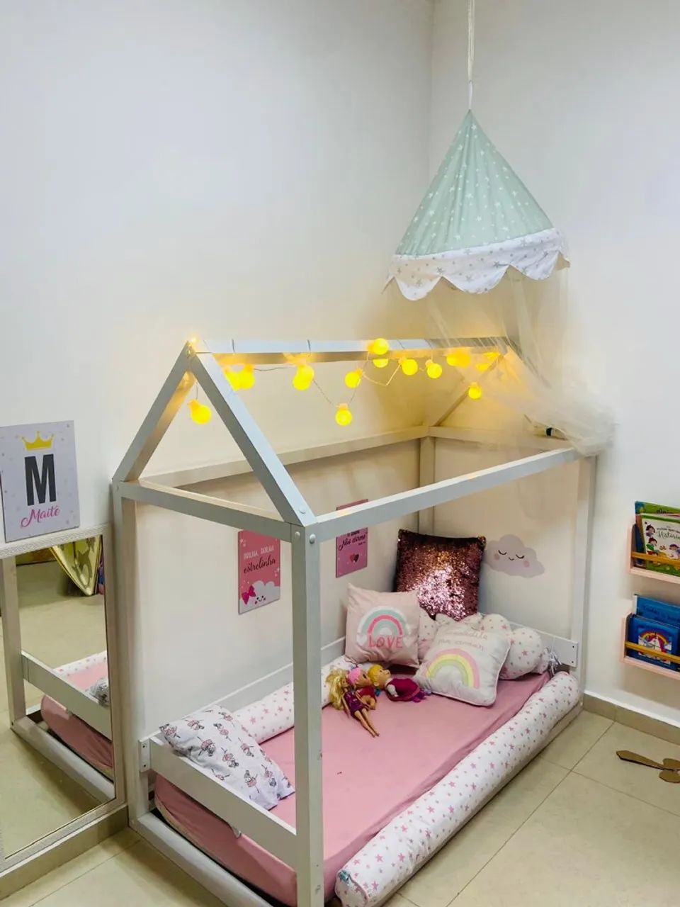 Cama Montessoriana (Casinha Infantil) com colchão  - Foto 4