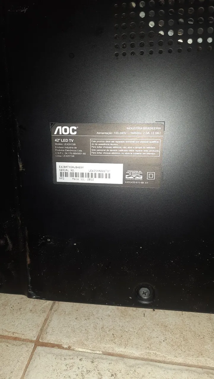 Placas de TV LED AOC 42 polegadas