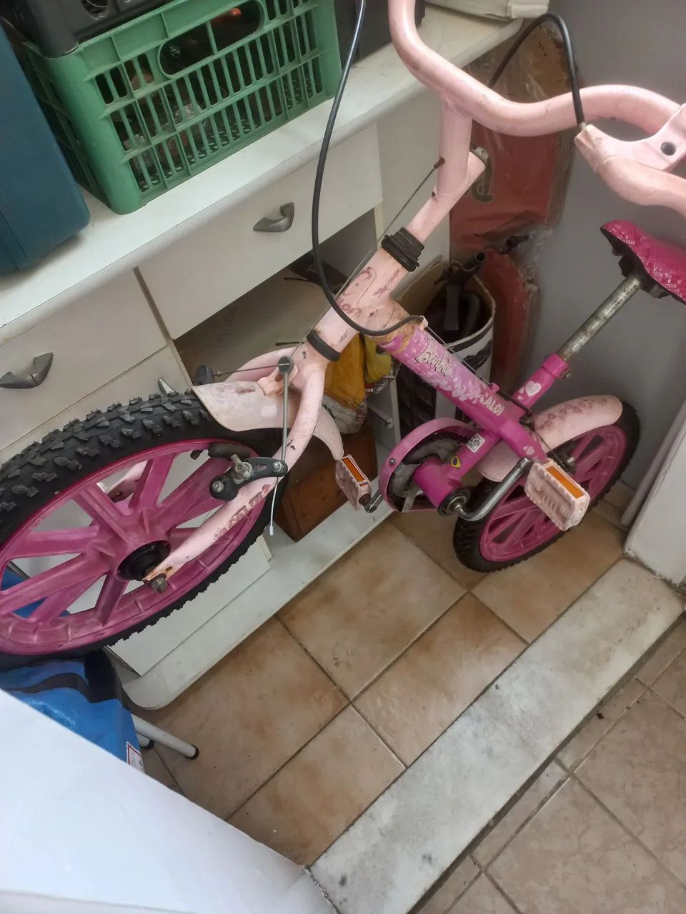 Bicicleta infantil  barbie caloi - Foto 4