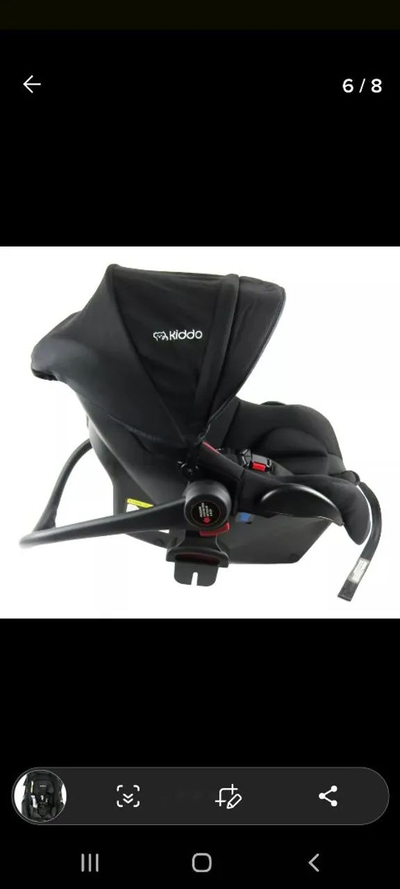 Carrinho Dobrável E bebê conforto Kiddo - Foto 4