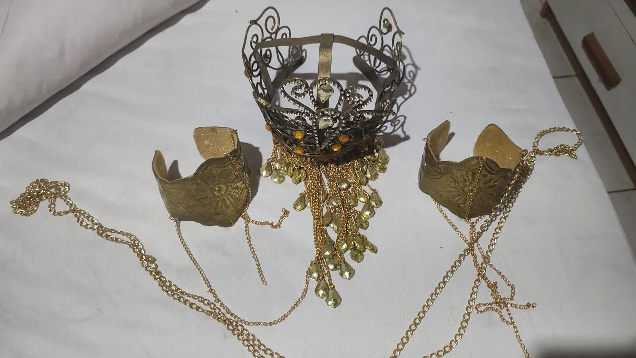 Adorno para orixá oxum dourado - candomblé  - Foto 2
