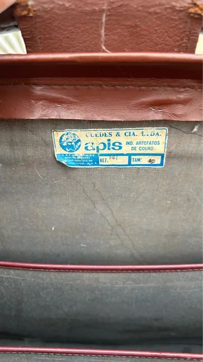 Maleta de Couro Vintage - Foto 5