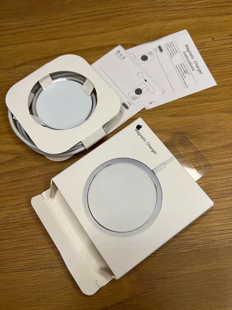 Carregador Sem Fio Para iPhone Magnético Magsafe Tipo C De Carregamento Rápido Redondo - Foto 5