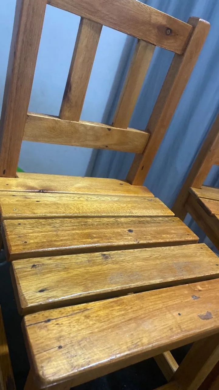 Cadeirinha infantil de Madeira - Foto 4