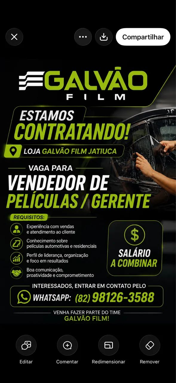 VAGA DE EMPREGO