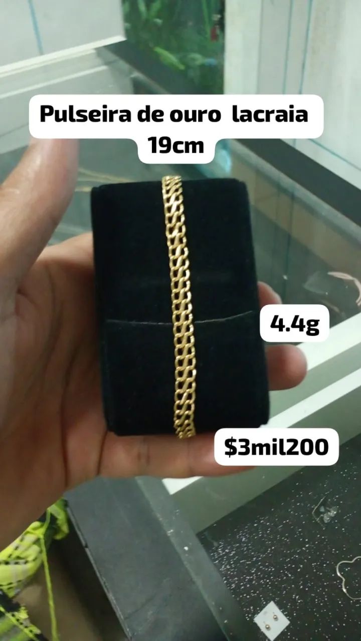 Pulseira lacraia de ouro