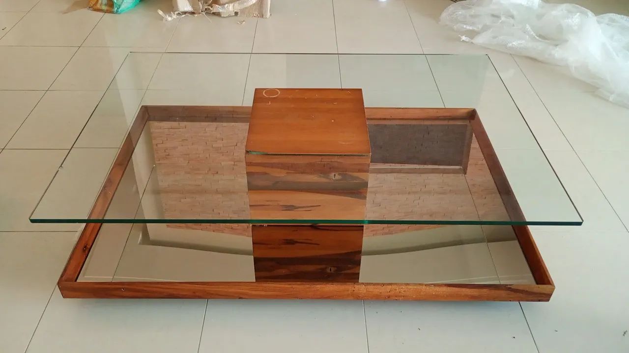 Mesa de centro vidro e espelhada - Foto 2