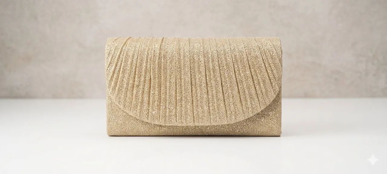 Bolsa Clutch Dourada - Foto 5