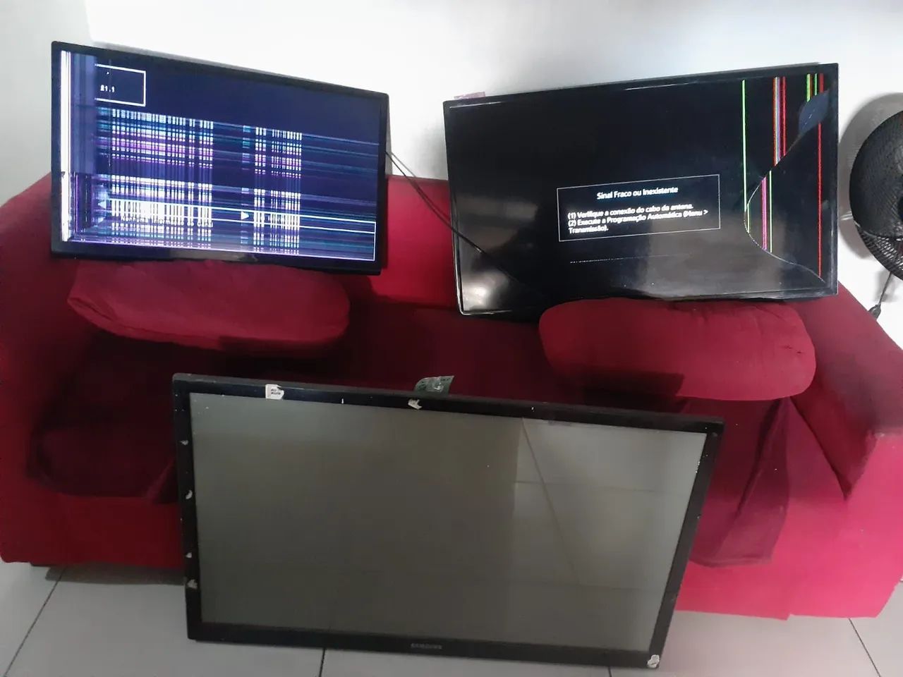 2 tvs com defeito+1plasma de brinde!  - Foto 4