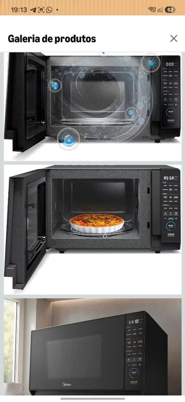 MICROONDAS MIDEA 35 LITROS PRETO - Foto 3
