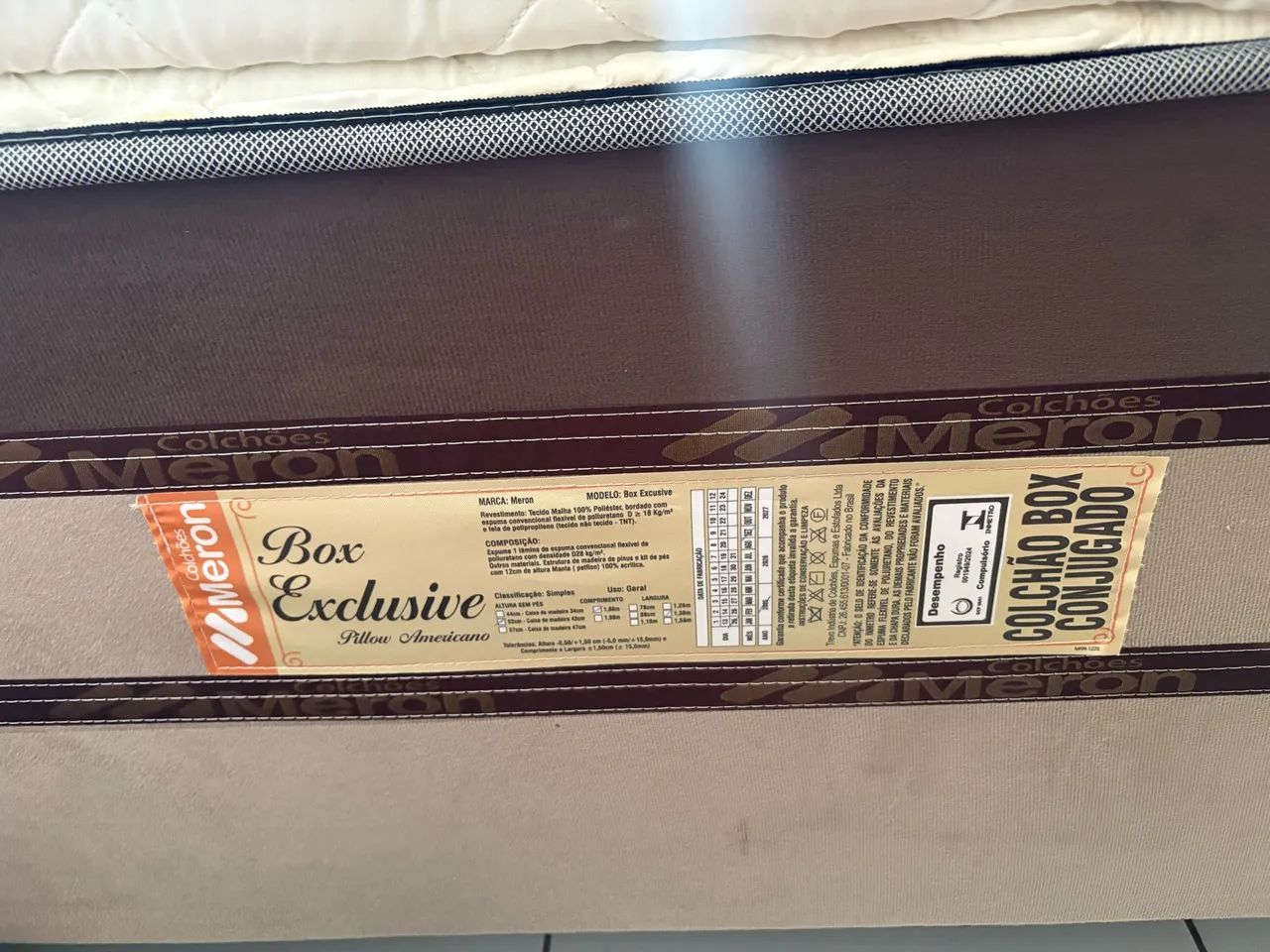 Cama box colchão conjugado 