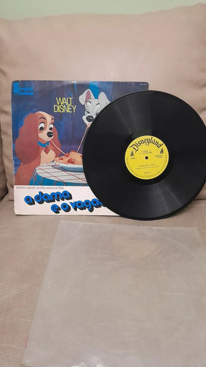 Lp disco vinil antigo A Dama e o Vagabundo.  - Foto 2