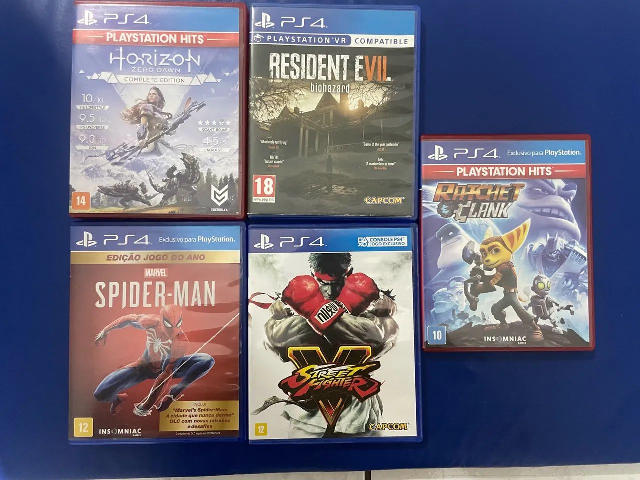 Lote de 5 jogos PS4