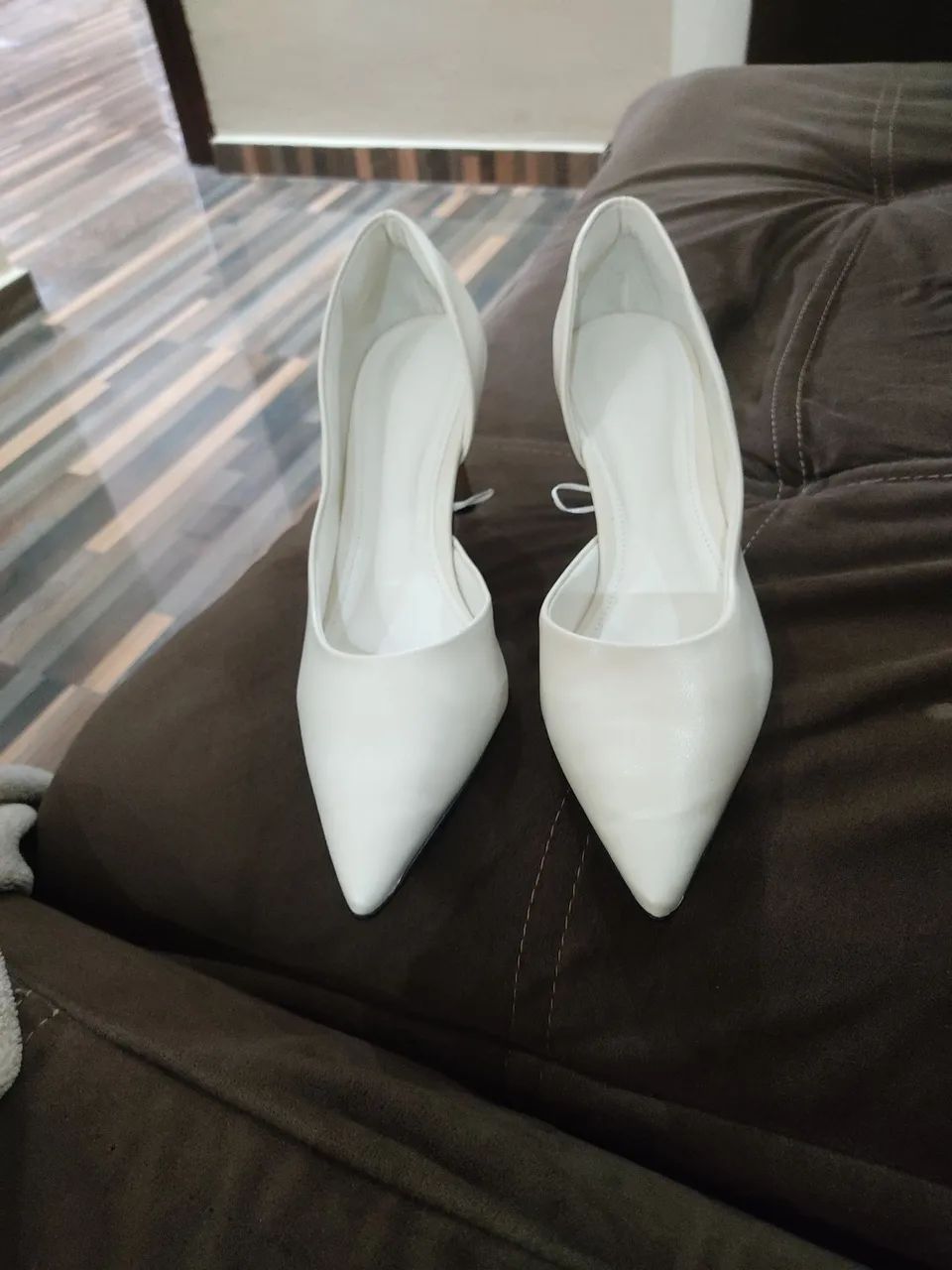 Scarpin Branco Off