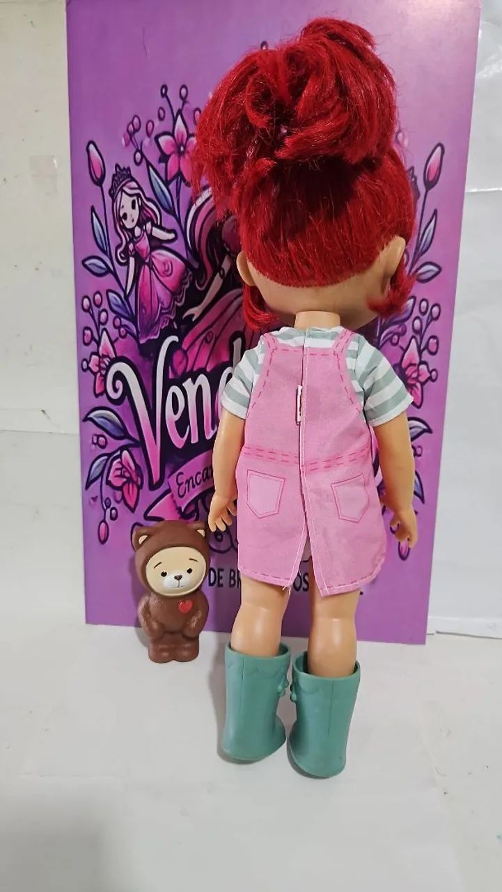 boneca Rainbow Ruby acompanhada de seu ursinho Choco - Foto 2