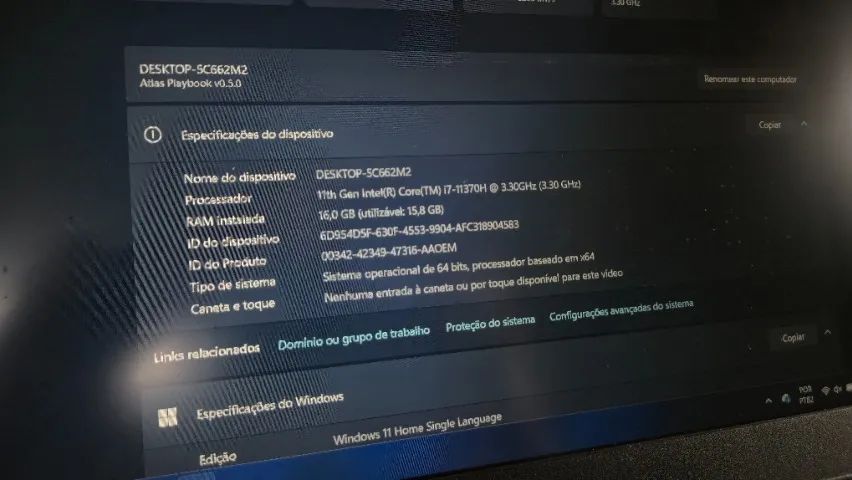 Notebook Lenovo Ideapad Gaming 3i com i7 11370h  - Foto 2