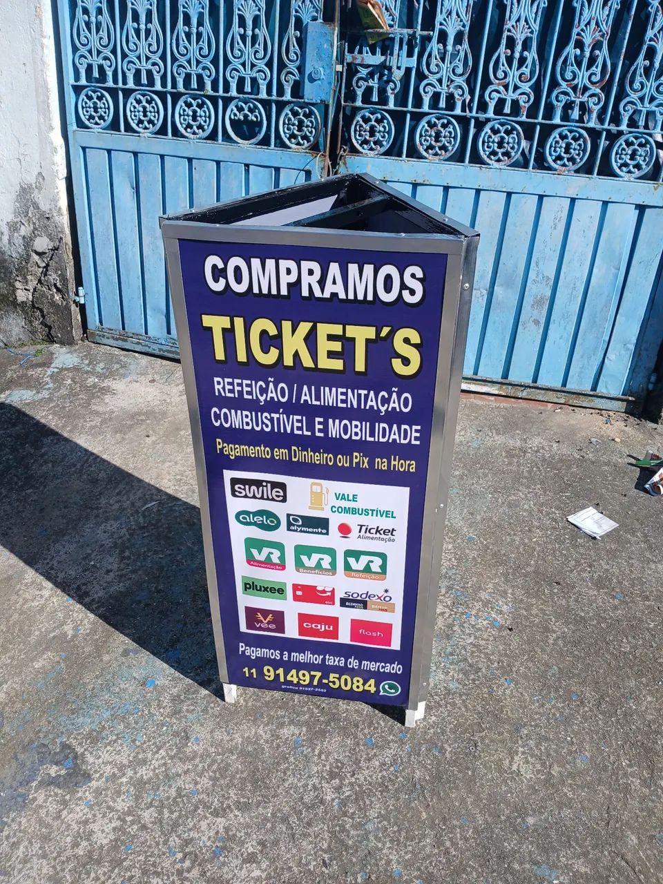 Cavalete publicidade três lados - Foto 2