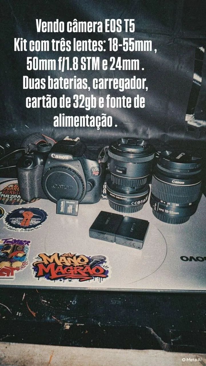 Câmera profissional 
