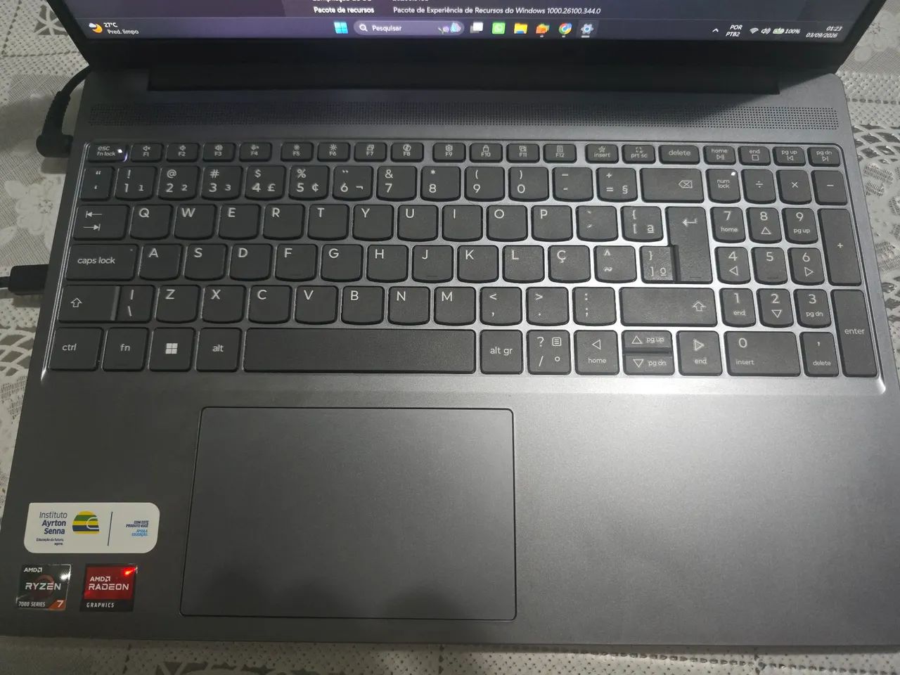 V/T Notebook ideapad slim ryzen 7 - Foto 2