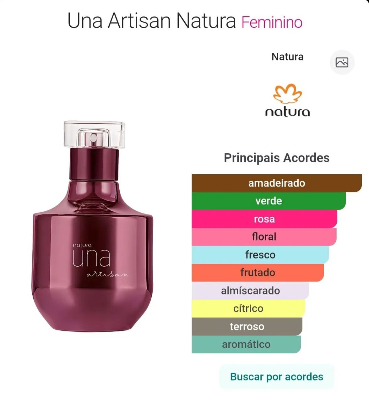 Una Artisan 75ml - Natura Perfume Feminino - Foto 4