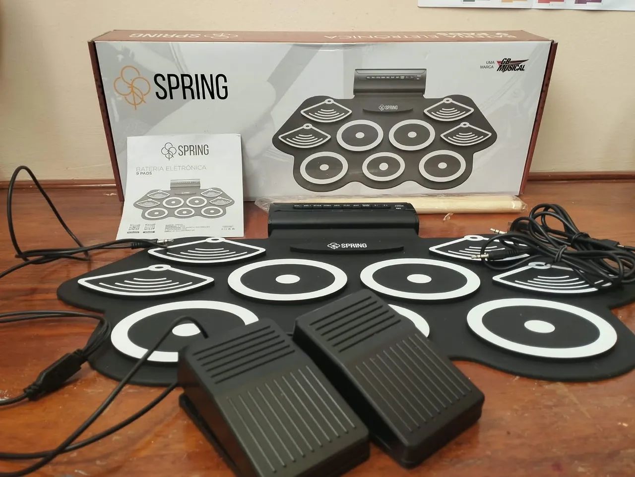Bateria Eletrônica SPRING Portátil 