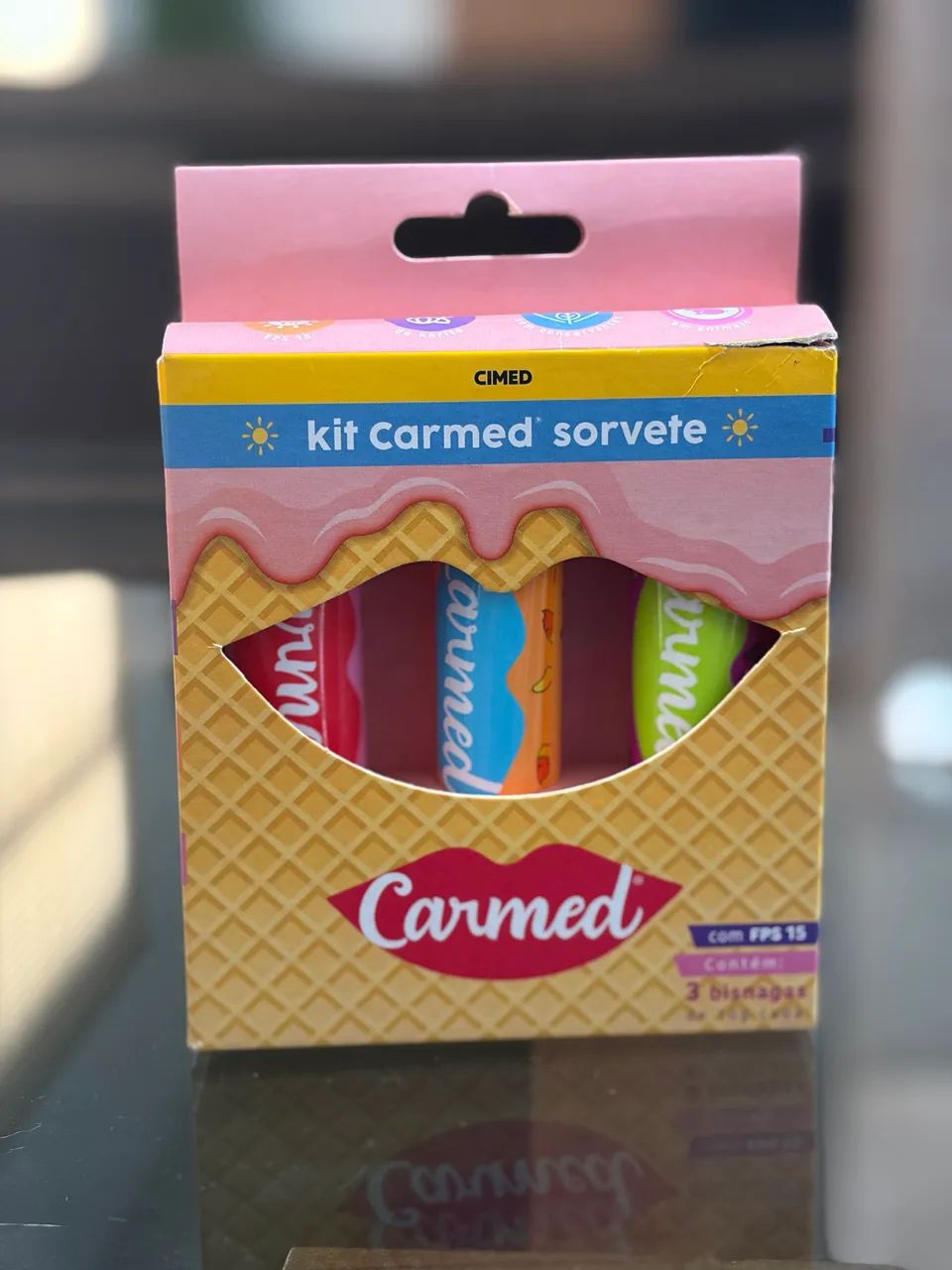 Carmed sorvete 3 bisnagas