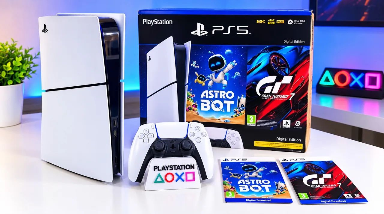 Ps5 slim mídia digital 