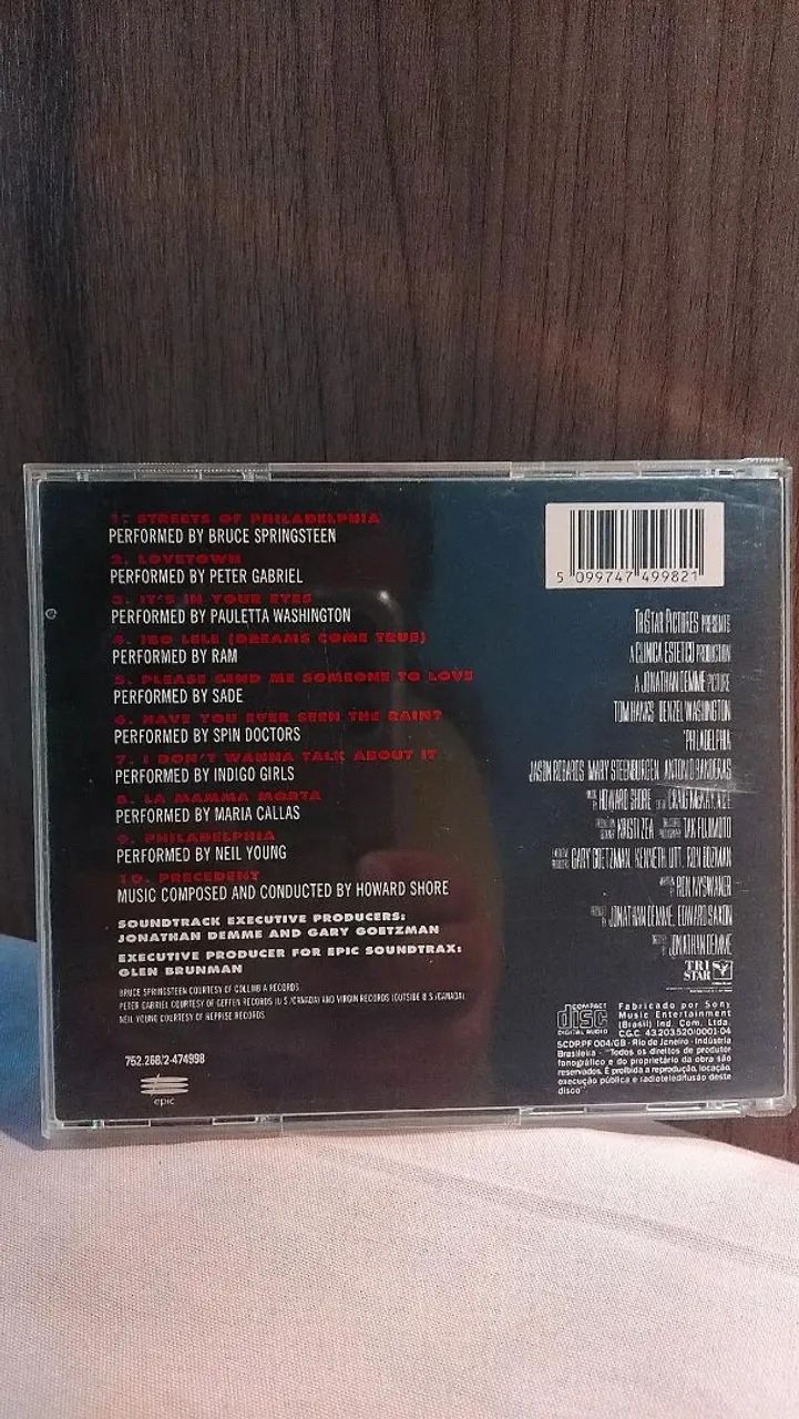 CD Philadelphia original Motion Picture - Foto 2