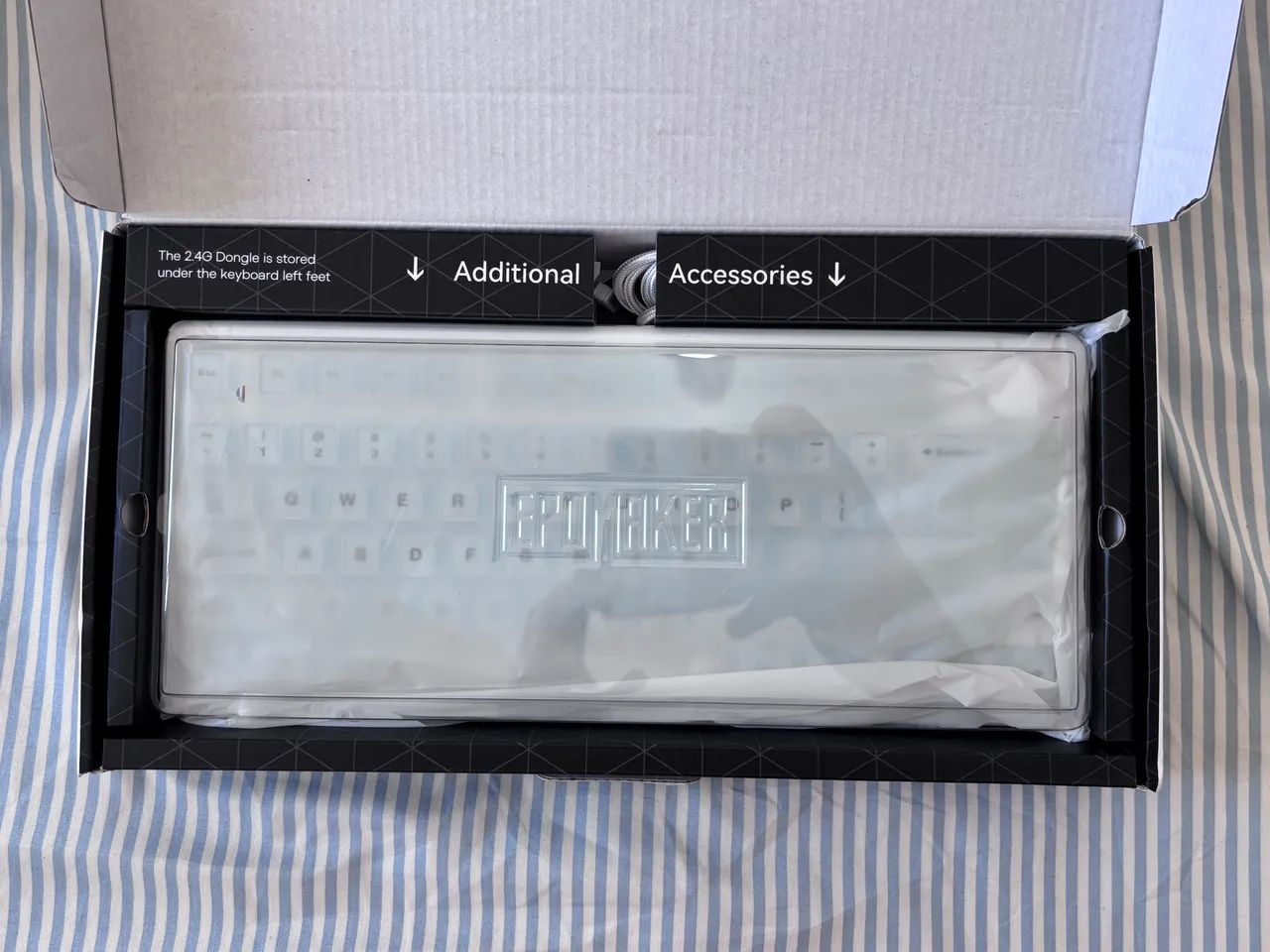 Teclado mecânico EPOMAKER HE75 v2 Branco - Foto 4