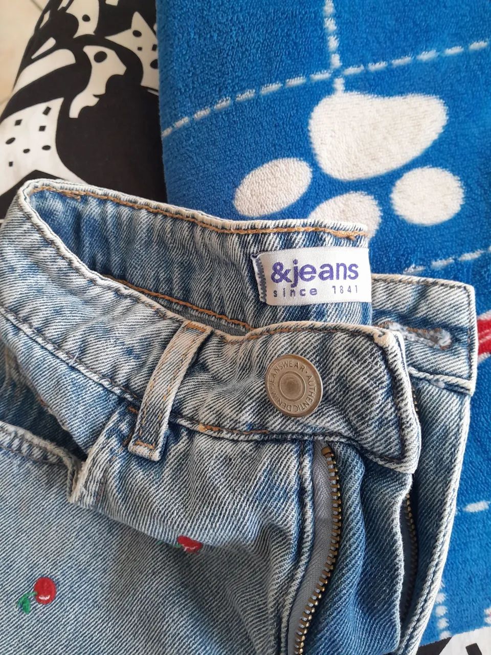 Short Jeans de cereja - Foto 4