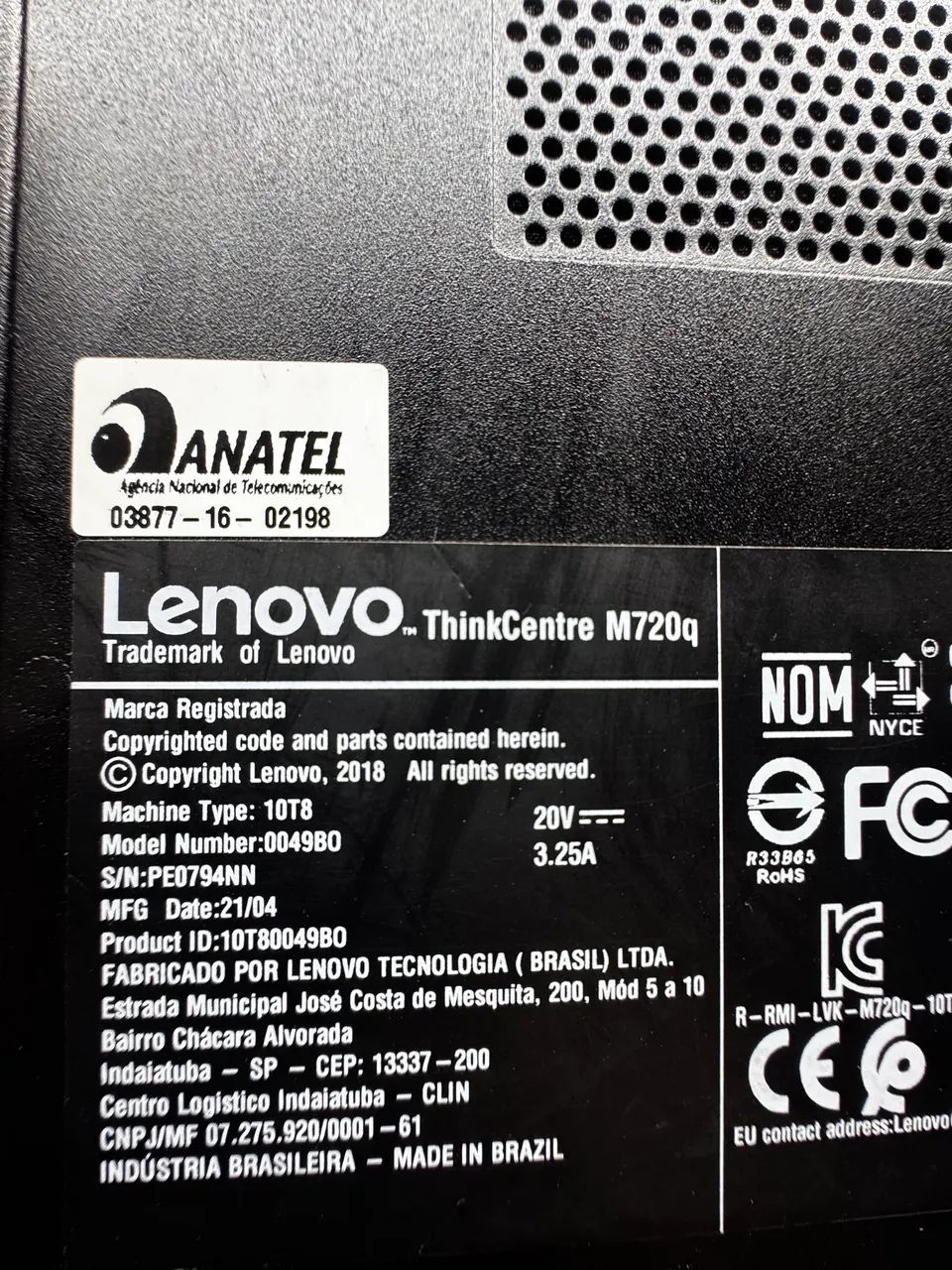 Mini cpu Lenovo thinkcentre I5 9ª geração  - Foto 4
